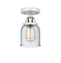 Nouveau Semi-Flush Mount Brushed Satin Nickel