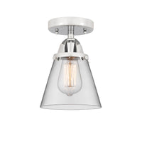 Nouveau Semi-Flush Mount Brushed Satin Nickel