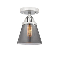 Nouveau Semi-Flush Mount Brushed Satin Nickel