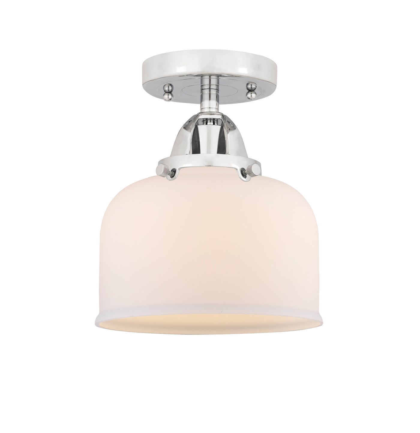 Nouveau Semi-Flush Mount Brushed Satin Nickel