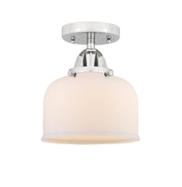 Nouveau Semi-Flush Mount Brushed Satin Nickel