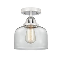 Nouveau Semi-Flush Mount Brushed Satin Nickel