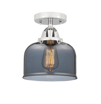 Nouveau Semi-Flush Mount Brushed Satin Nickel