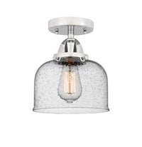 Nouveau Semi-Flush Mount Brushed Satin Nickel