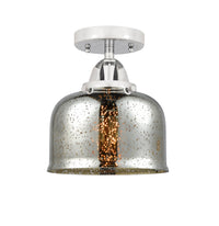 Nouveau Semi-Flush Mount Brushed Satin Nickel