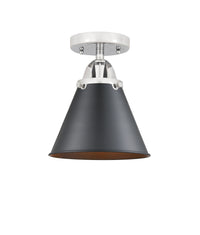 Nouveau Semi-Flush Mount 2 Light Satin Nickel