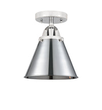 Nouveau Semi-Flush Mount Brushed Satin Nickel