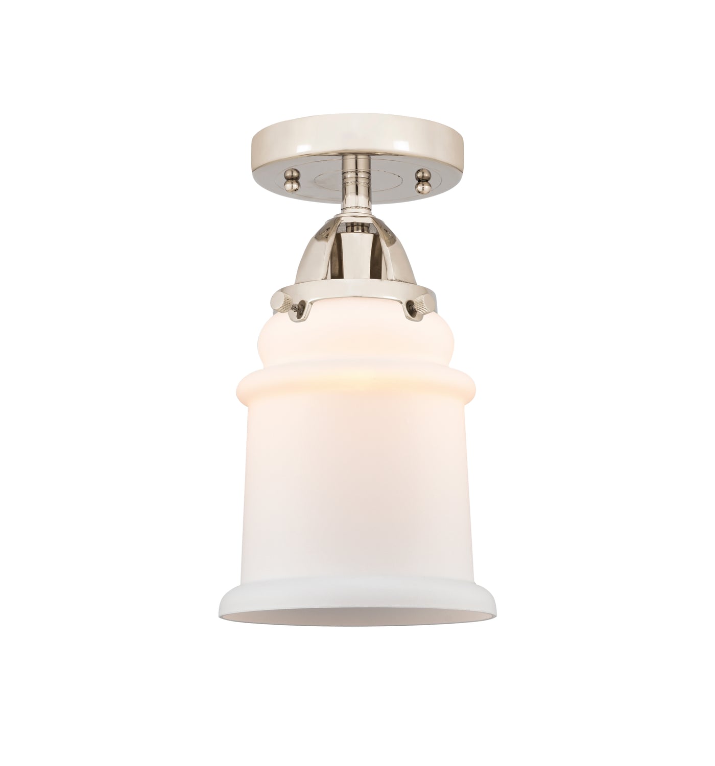 Nouveau Semi-Flush Mount Brushed Satin Nickel