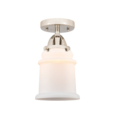 Nouveau Semi-Flush Mount Brushed Satin Nickel