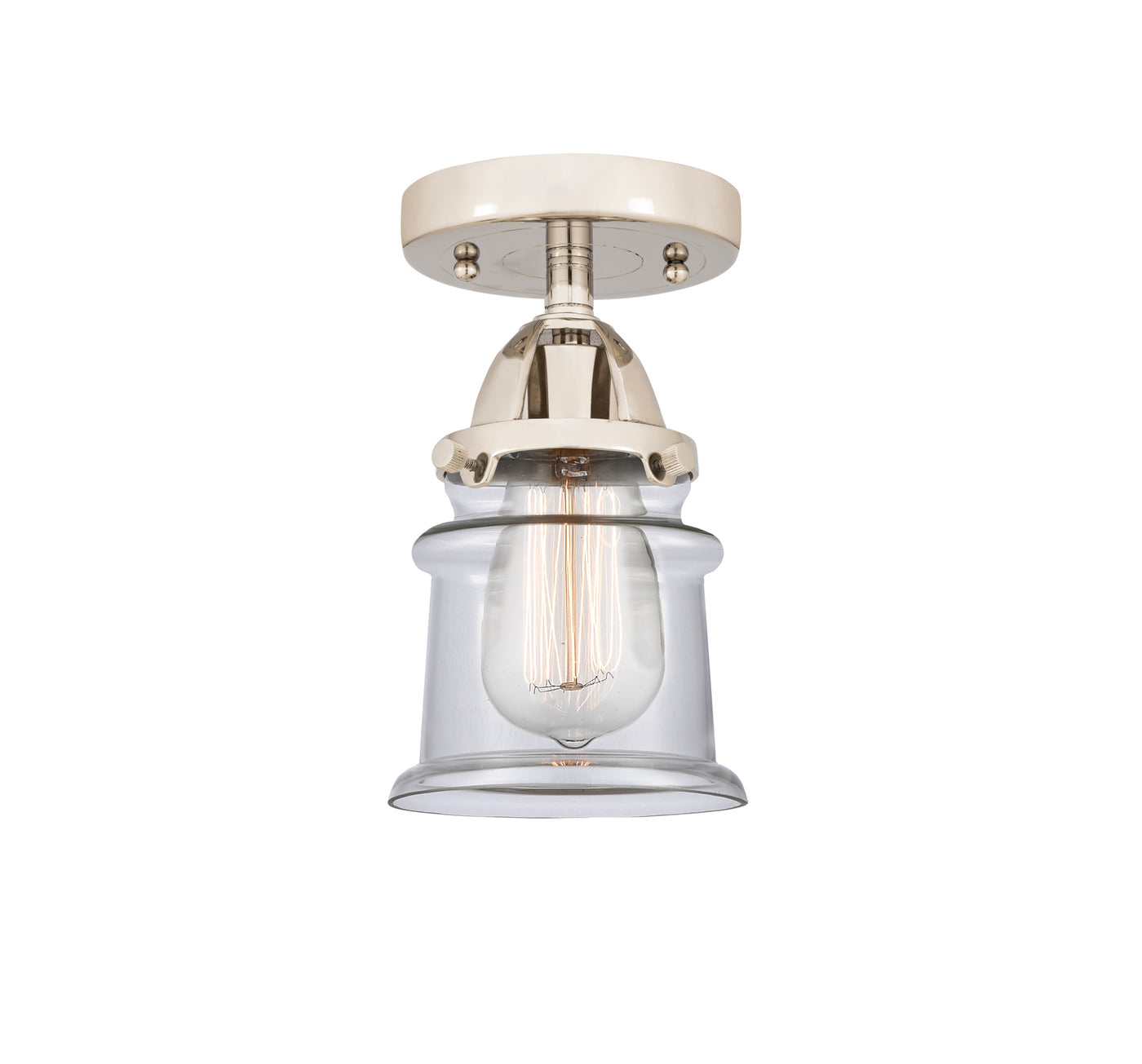 Nouveau Semi-Flush Mount Brushed Satin Nickel
