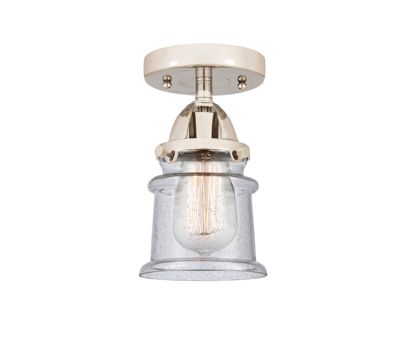 Nouveau Semi-Flush Mount Brushed Satin Nickel