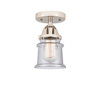 Nouveau Semi-Flush Mount Brushed Satin Nickel