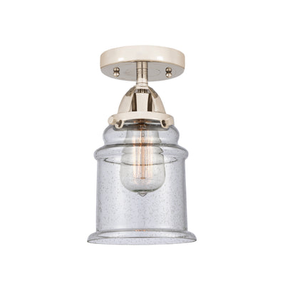 Nouveau Semi-Flush Mount Brushed Satin Nickel