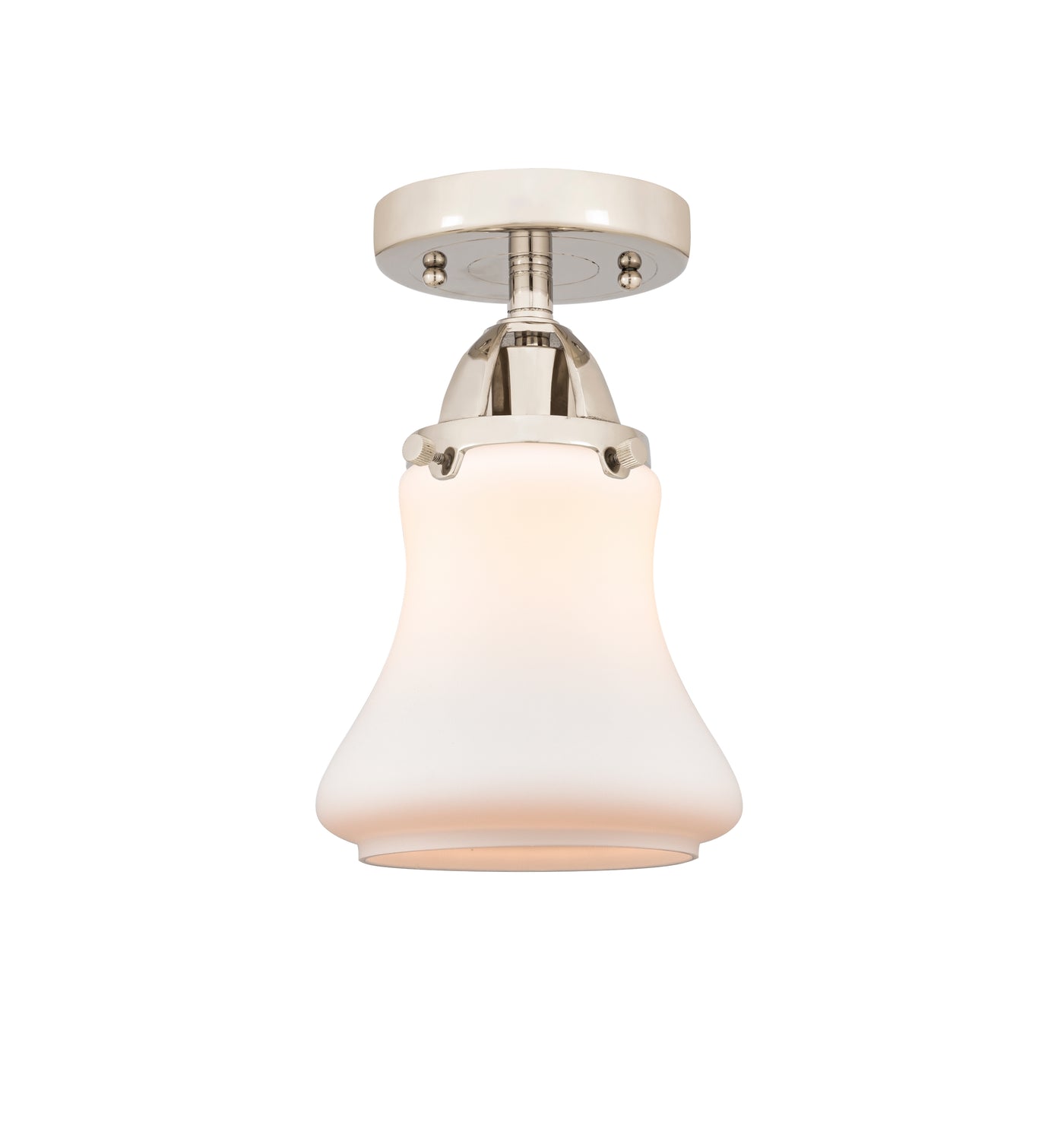 Nouveau Semi-Flush Mount Brushed Satin Nickel