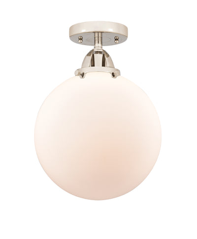 Nouveau Semi-Flush Mount Brushed Satin Nickel