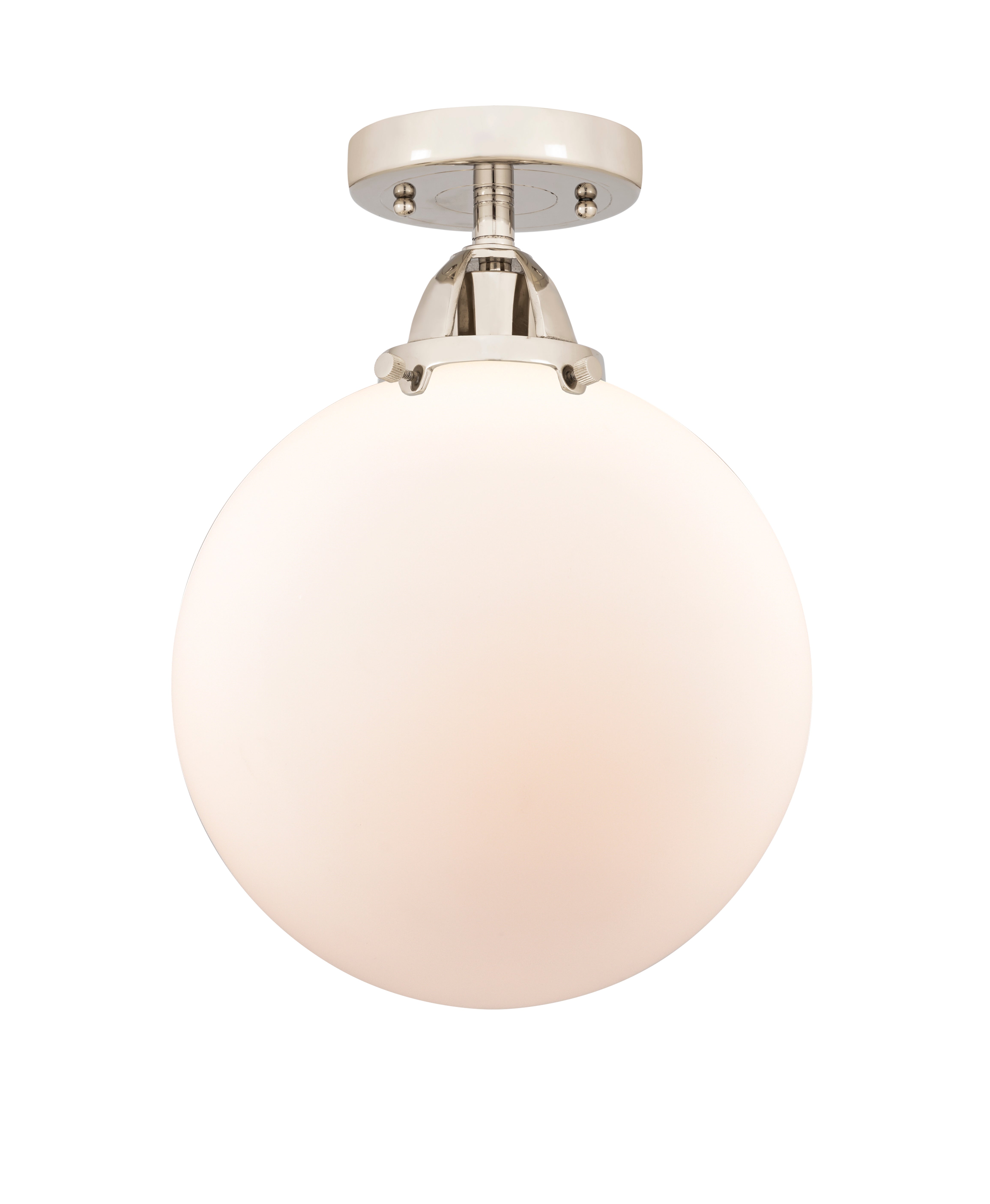 Nouveau Semi-Flush Mount Brushed Satin Nickel