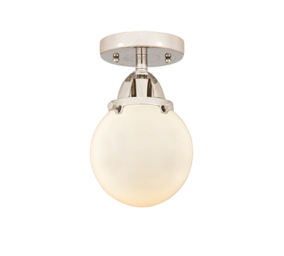 Nouveau Semi-Flush Mount Brushed Satin Nickel