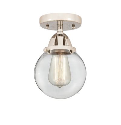 Nouveau Semi-Flush Mount Brushed Satin Nickel