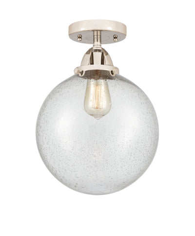 Nouveau Semi-Flush Mount Brushed Satin Nickel