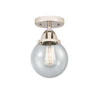 Nouveau Semi-Flush Mount Brushed Satin Nickel
