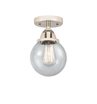 Nouveau Semi-Flush Mount Brushed Satin Nickel