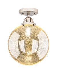 Nouveau Semi-Flush Mount Brushed Satin Nickel