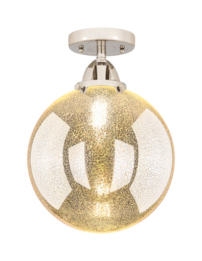 Nouveau Semi-Flush Mount Brushed Satin Nickel