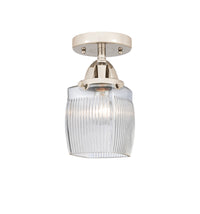 Nouveau Semi-Flush Mount 2 Lights Nickel