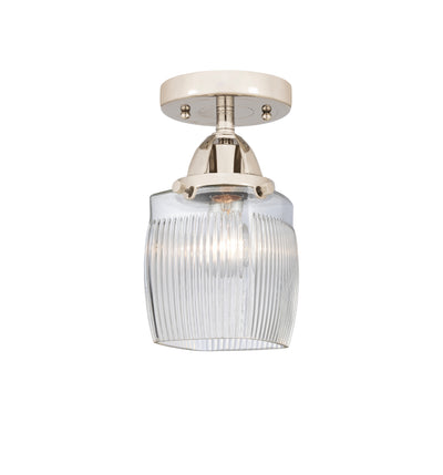 Nouveau Semi-Flush Mount 2 Lights Nickel