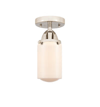 Nouveau Semi-Flush Mount Brushed Satin Nickel