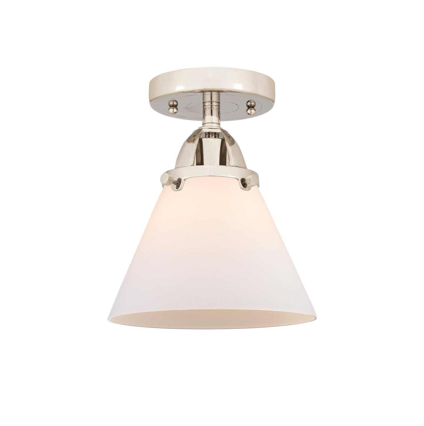 Nouveau Semi-Flush Brushed Satin Nickel