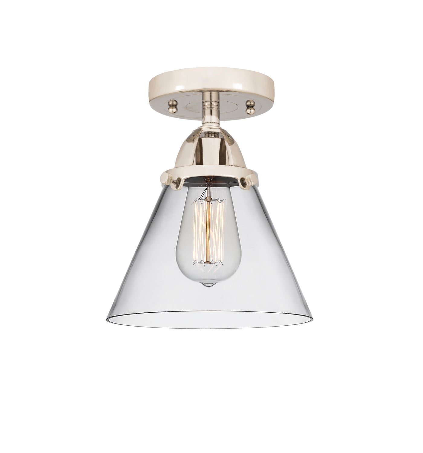 Nouveau Semi-Flush Mount Brushed Nickel