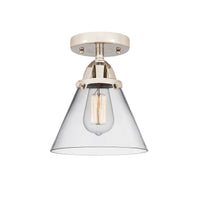Nouveau Semi-Flush Mount Brushed Nickel