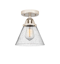 Nouveau Semi-Flush Mount Brushed Nickel