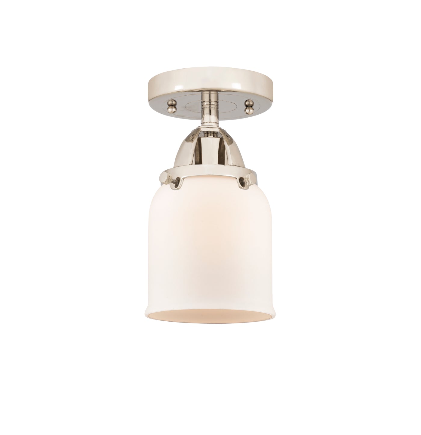 Nouveau Semi-Flush Mount Brushed Satin Nickel