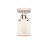 Nouveau Semi-Flush Mount Brushed Satin Nickel