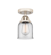 Nouveau Semi-Flush Mount Brushed Satin Nickel