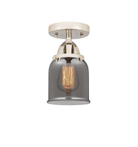 Nouveau Semi-Flush Mount Brushed Satin Nickel