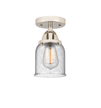 Nouveau Semi-Flush Mount Brushed Satin Nickel