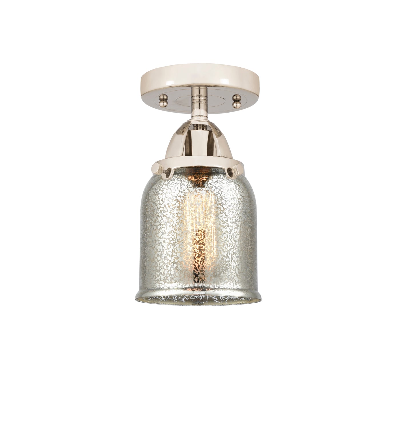 Nouveau Semi-Flush Mount Brushed Satin Nickel