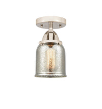 Nouveau Semi-Flush Mount Brushed Satin Nickel