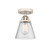 Nouveau Semi-Flush Mount Brushed Nickel