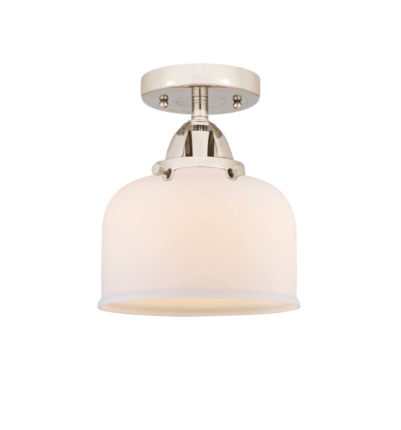 Nouveau Semi-Flush Mount Brushed Satin Nickel