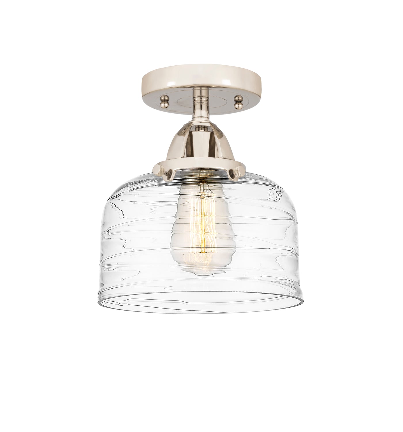 Nouveau Semi-Flush Mount Cast Brass