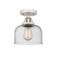 Nouveau Semi-Flush Mount Brushed Satin Nickel