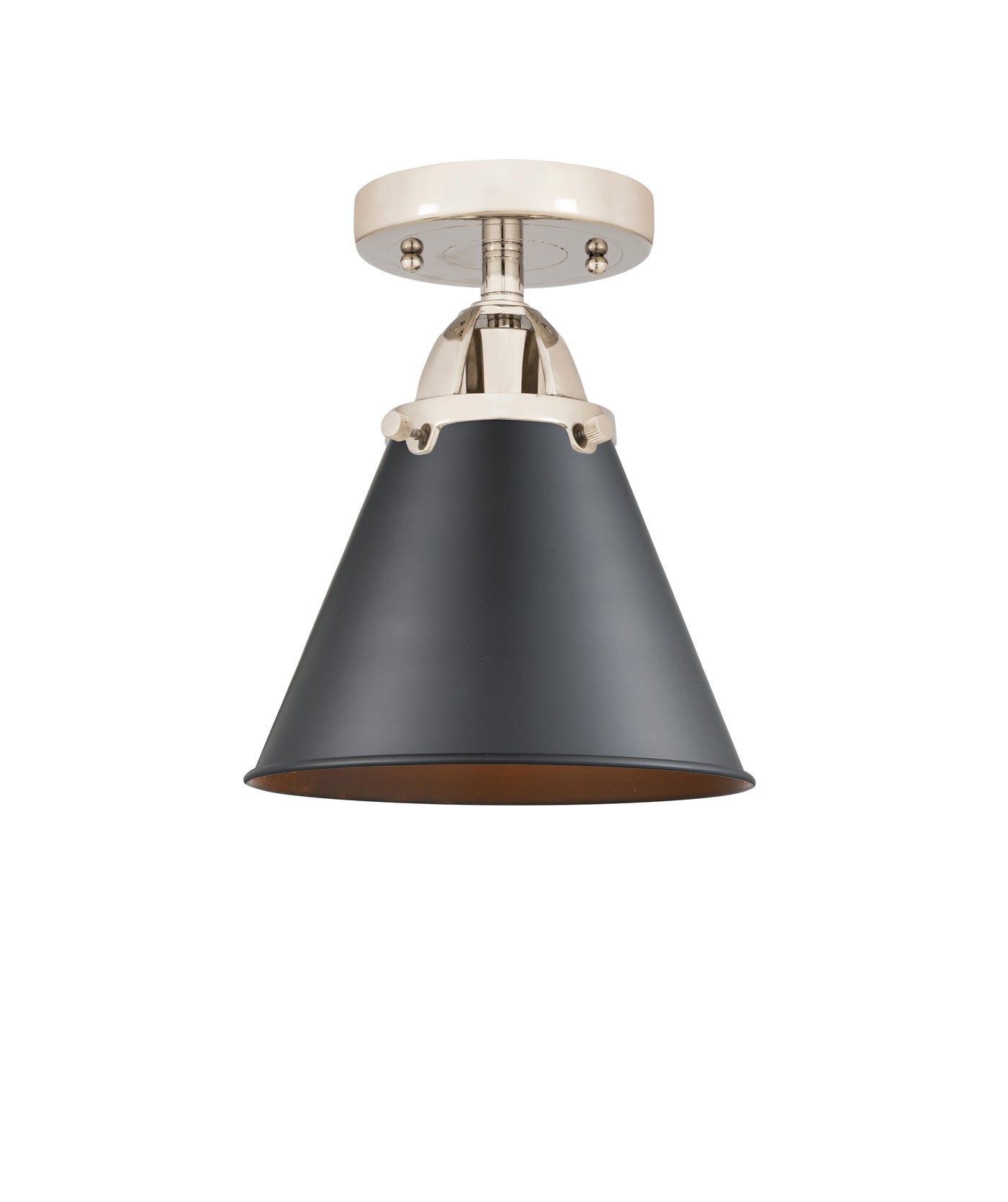 Nouveau Semi-Flush Mount 2 Light Satin Nickel