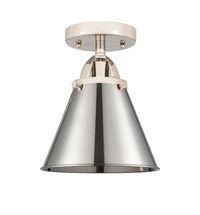 Nouveau Semi-Flush Mount 2 Light Satin Nickel
