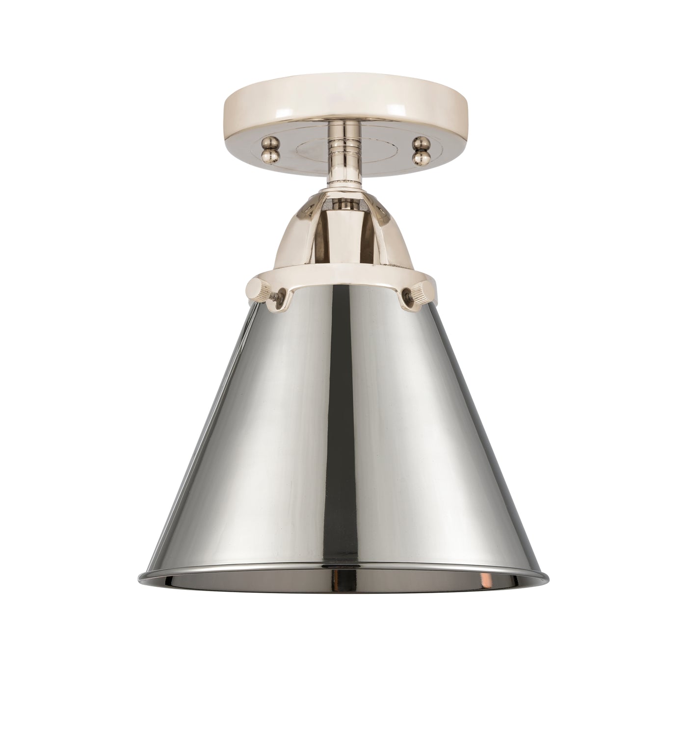 Nouveau Semi-Flush Mount Brushed Satin Nickel