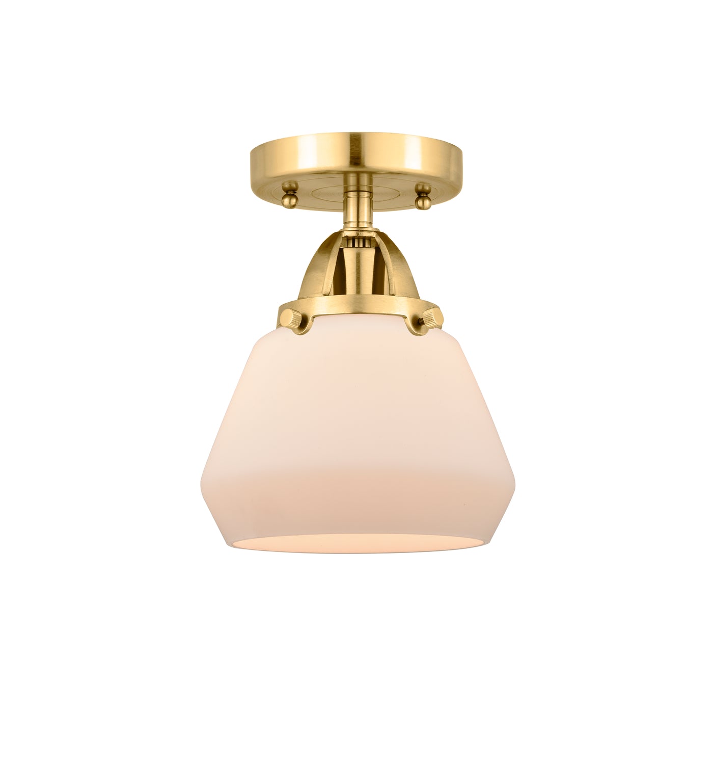 Nouveau Semi-Flush Mount Brushed Satin Nickel