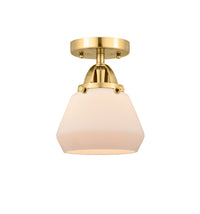 Nouveau Semi-Flush Mount Brushed Satin Nickel